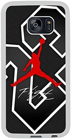 S7 Edge TPU Protective Case with michael jordan 1 White for Samsung Galaxy S7 Edge White TPU Cover