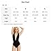 Verdusa Women's Sleeveless Sexy Deep V Neck Cross Back, Black, Size Small