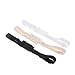 Lady Up 3pcs Low Back Bra Strap Converters with 2 Hooks for Backless Dress & Shirt (1 Black + 1 Nude + 1 White Strap)