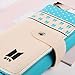 Youyouchard Kpop BTS Love Yourself PU Long Wallet for Girls Womens Bifold Wallet Money Card Holder Fashion Clutch Purse(Blue)
