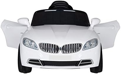 Power Wheels Ride on Toys for Kids, with Music&amp;Lamp, White