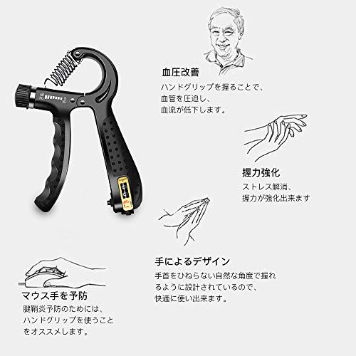 Mua ハンドグリップ 握る器具 リハビリ用品 負荷調整可能 握力