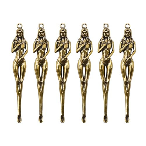 Photo 1 of LIDSCURA 6Pcs Mini Vintage Snuff Spoon, Tiny Shovel/Chic Gold Spoons with Small Round Spatula, Brass Keychain, Tiny Metal Retro Ear Spoon