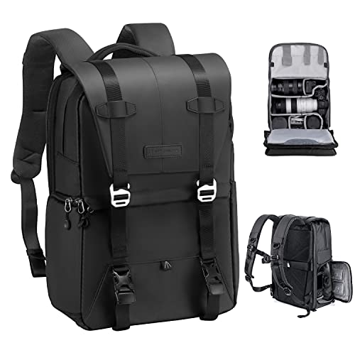 K&F CONCEPT Kamerarucksack 20L, Große Fotorucksack 15,6 Zoll Laptopfach
