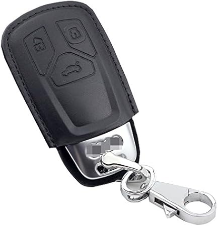 Amazon Aitamu アウディ Audi リモコンキー スマートキーケース キーホルダー キーカバー 本革 レザー Audi Q7専用 ブラック キーケース キーホルダー 車 バイク