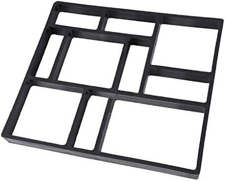 Freneci Diyプラスチック舗装型 ホームガーデンdiy舗装コンクリート型 黒 35x35x3 6cm A
