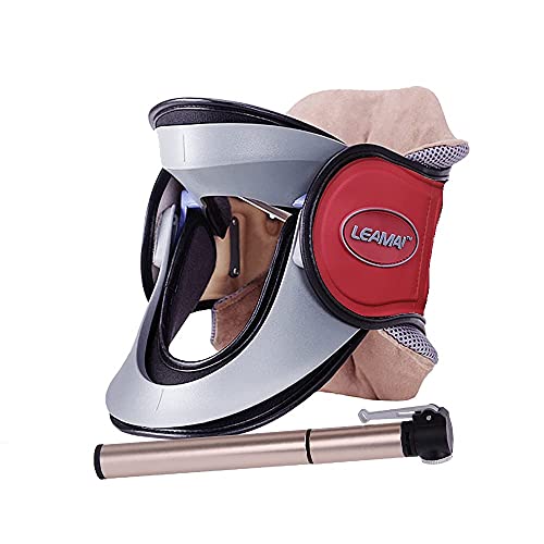 LEAMAI Newest Cervical Neck Traction Device Adjustable Inflatable