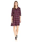 BCBGeneration Women's Plaid Shirt Dress
