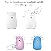 Moogi Color Changing Night Light Kids - Baby Night Light Bear Lamp, Rechargeable LED Nightlight, Soft Silicone White Night Ligh