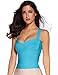 meilun Women's Rayon Strap Vest Elastic Bandage Bodycon Tops