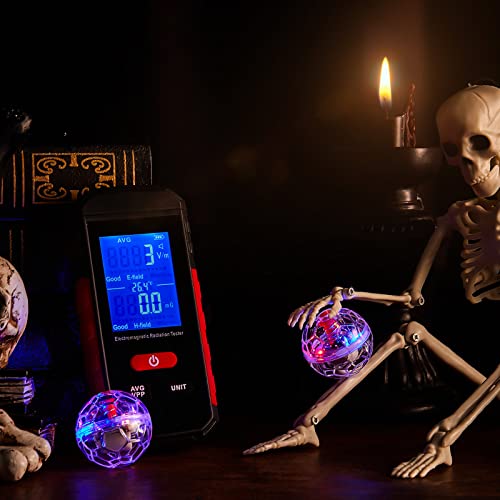 Ghost Hunting Equipment Kit, Emf Meter with 2 Motion Light up Cat Balls