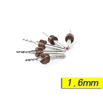 Generic 10 Pcs 1.6mm Import Carbide PCB Drill Bits, Print Circuit Board Mini CNC Drilling Bit Set, Woodworking Tools