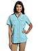 Columbia Women's Bahama Short Sleeve Shirt, X-Small, Clear Blue