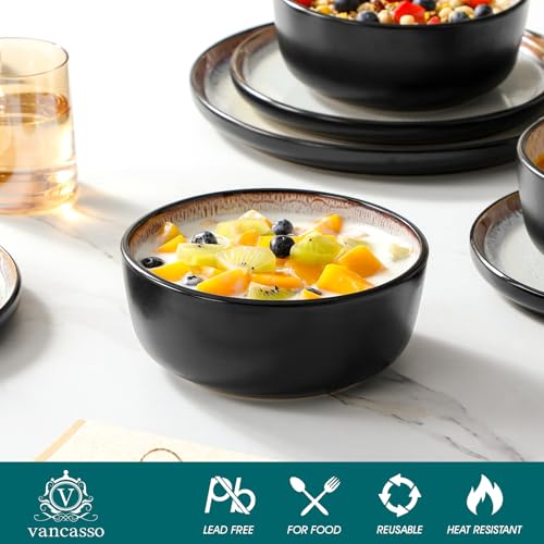 vancasso Amber Earthenware Crockery Set for 6 People, Y