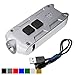 Nitecore Tip silver 360 lumens USB rechargeable keychain flashlight with LumenTac USB cable - silver (more colors available in options)