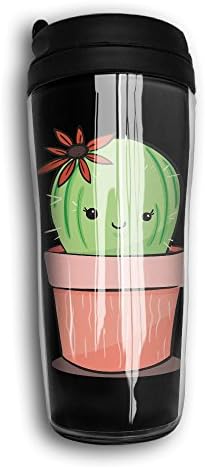 Lojaon Coffee Cup Curve Travel Mug Office Insulated Tumbler Cruisers Cactus Girl Cup,Keep Hot,Carry Hand Cup
