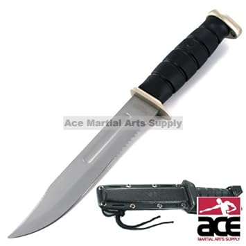 Amazon.com : Marine Drop Point Survival Knife : Tactical Knives ...
