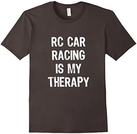Men's RC Car Racing Is My Therapy Funny T-Shirt Medium Asphalt