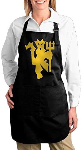 Manchester United Logo Kitchen Aprons for Women Men,Cooking Apron,bib Apron with Pockets