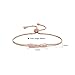SHINCO Bella Lotus Cute Bowknot 18k Rose Gold Plated Chain CZ Diamond Charm Bracelets Women Girls Jewelry, Gifts for Love, Birthday, Valentine's Day, Anniversary