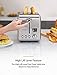 Toaster 2 Slice, Willsence Stainless Steel Bagel Toaster with Extra Wide Slots, LCD Display with 9 Bread Shade Settings and 6 Pre-set Programs (Defrost/Reheat/Cancel/Timer), Removable Crumb Tray, 900W