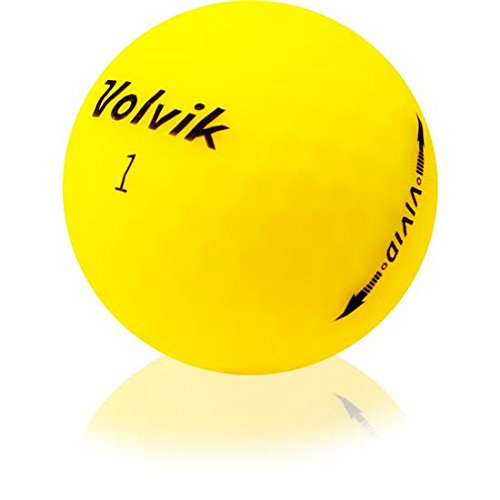Volvik Vivid Matte Yellow Golf Balls