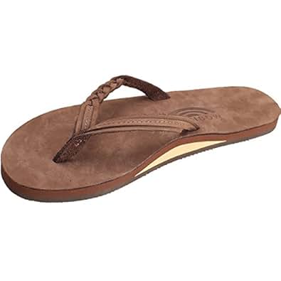 Amazon.com | Rainbow Sandals Women's Premier Leather Flirty Braidy Sandal, Expresso, Size 11 