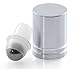 Aster Essentials Glass Roller Bottles with Metal, Stainless Steel Roll Balls. 10ml, 1/3oz Essential Oil Roll on Bottles are perfect for Aromatherapy, Perfume, & Lip Gloss-6 pack with 3 extra balls.