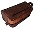 vintage crafts Leather Toiletry Bag For Men Genuine Leather Unisex Toiletry Travel Organizer Dopp Kit Shaving Kit Cosmetic Bag