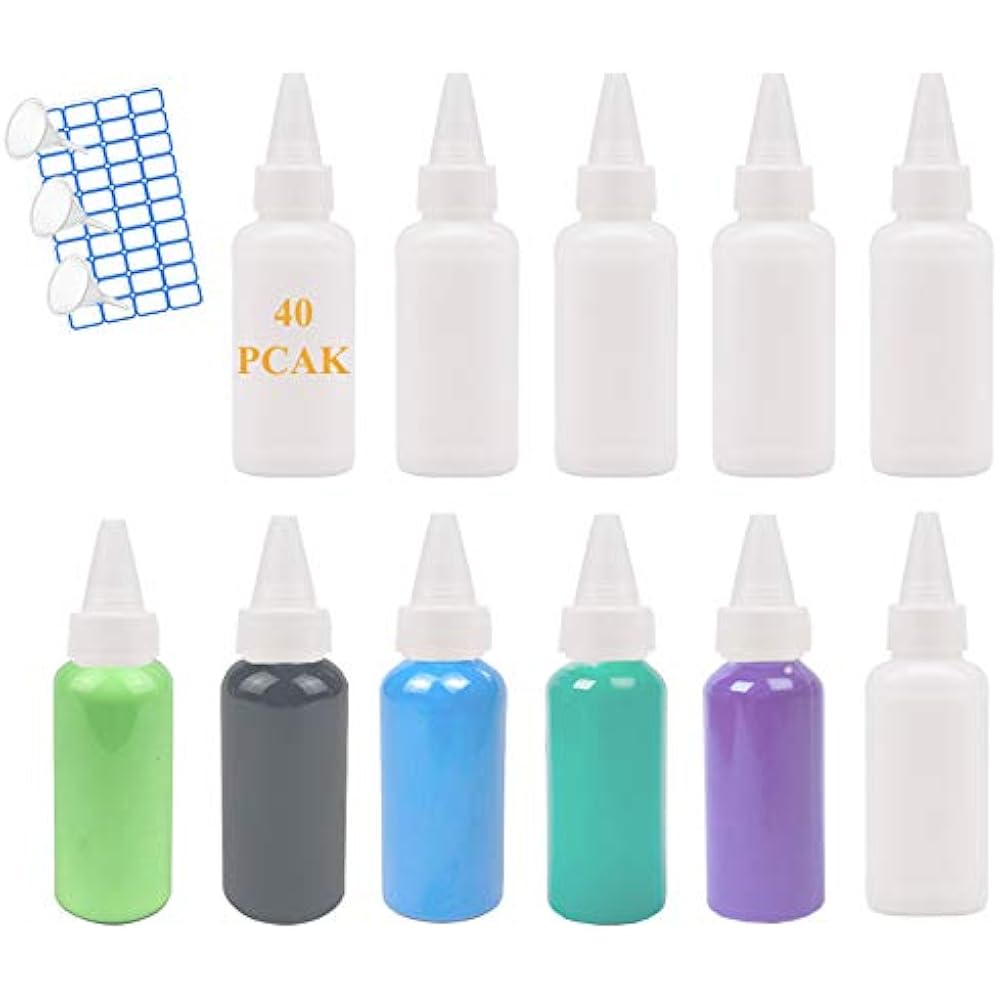 clear plastic squirt bottles