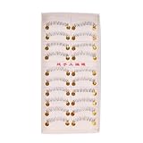 10 Pairs of 8mm Cross Style Makeup Cosmetic Reusable Bottom Lower False Eyelashes Fake Eye Lash Black by Nails gaga