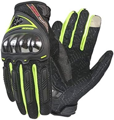 Motorcycle Cycling Protective Gloves TPU Back Shell Anti-Skid Palm Night Reflection Support Smart Phone Touch Screen