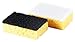 Okleen Yellow Multi Use Scrub Sponge. Made in Europe. 9 Pack, 4.3x2.8x1.4 inches. Odorless Heavy Duty and Non Scratch Fiber. Durable and Delicate Scrubber for Hard Dirty Surfaces in Daily Cleaning