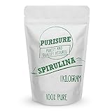 Spirulina Powder 1kg (333 Servings) | Super Food | Vegan Protein Source | Vitamin, Minerals, and Carotenoids | Antioxidant | Anti Inflammatory | Helps Protect Heart and Liver