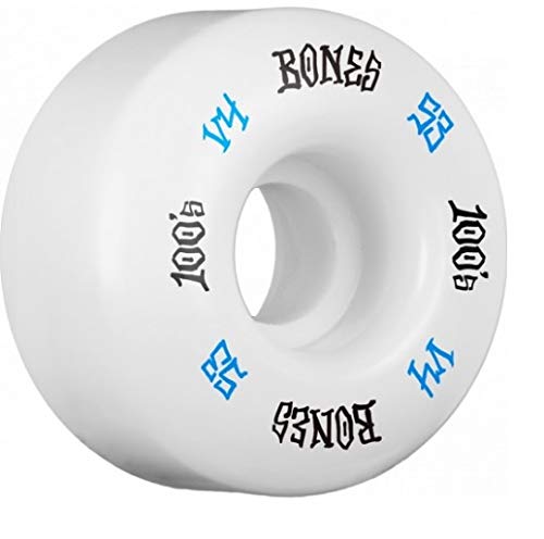 Bones 100's OG #12 V4 Skateboard Wheels - White
