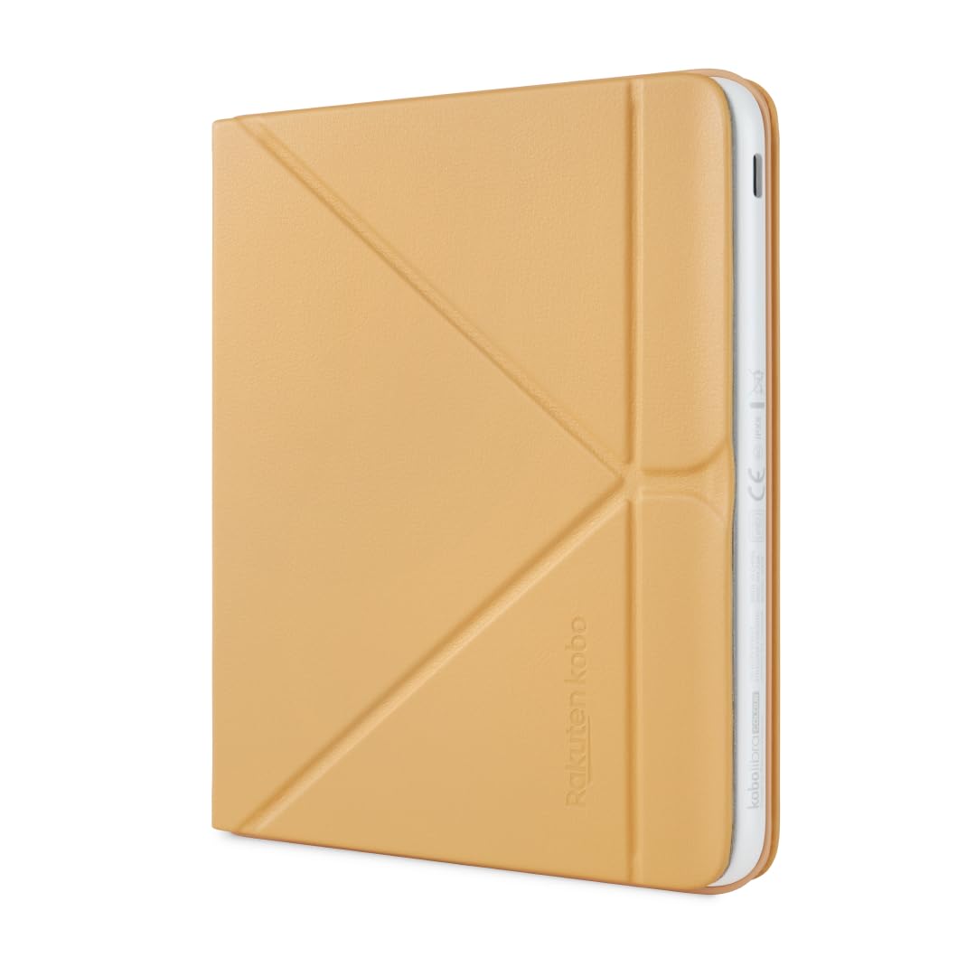 Kobo Libra Colour SleepCover Case | Butter Yellow | Sleep/Wake Technology | Built-in 2-Way Stand | Vegan Leather | Compatible with 7” Kobo Libra Colour eReader