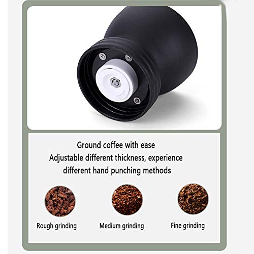 Handgekurbelte Kaffeemaschine, Bohnenmühle zu Hause, aus Edelstahl + Keramikschleifkern, Körperwäsche, Genuss – Bild 5