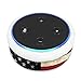 Fintie Protective Case for Amazon Echo Dot (Fits All-New Echo Dot 2nd Generation) - Premium Vegan Leather Sleeve Cover Plush Lined Holder Stand, US Flag