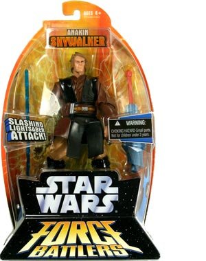 Star Wars, Anakin Skywalker, Force Battlers, Lightsaber Attack, with Weapons.