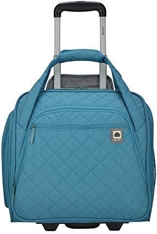 DELSEY Paris Rolling Under Seat Tote Bag, Teal, One Size 1 DELSEY Paris Rolling Under Seat Tote Bag, Teal, One Size