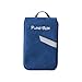 PlanetBox SHUTTLE Eco-Friendly Stainless Steel Bento Lunch Box with 2 Compartments for Adults and Kids - Blue Carry Bag with Aliens Magnets