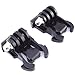 Wiseup 2x Black Buckle Basic Strap Mount Clips for GoPro HD Hero 4 3+ 3 2 1 Sport Camera