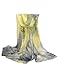 Ajetex Women's Long Soft Wrap Floral Shawl Chiffon Scarf