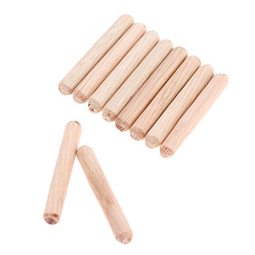 100pcs Woodworking Hardwood Round Dowel Pins Wooden Craft Rods Furniture Fitting Tools 6x40mm(DxL)/0.24"x1.57" - Thumbnail 6