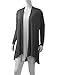 AMORE ALLFY Women's Extra Long Cardigan Charcoal Medium
