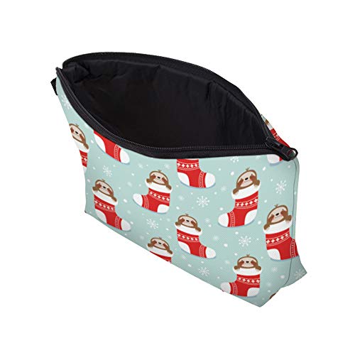 Cosmetic Bag for Women, Makeup Bag Waterproof Travel Organizer Fashion Cute Gifts Present for Women Girl(Stocking Sloth) 4 Cosmetic Bag for Women, Makeup Bag Waterproof Travel Organizer Fashion Cute Gifts Present for Women Girl(Stocking Sloth)