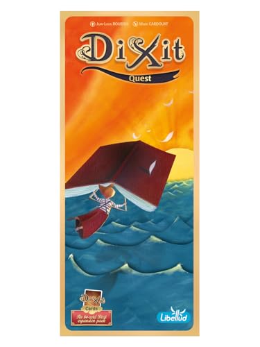Asmodee Dixit Quest Board Game - Expand Your Imagination with 84 New Cards! Creative Storytelling & Family Fun for Kids & Adults, Ages 8+, 3-6 Players, 30 Minute Playtime