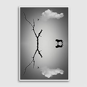 Framed Canvas Wall Art for Living Room, Bedroom Sky Canvas Prints for Modern Home Decoration Ready to Hang - 16"x24" inches