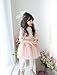 EGELEXY Girls Toddler Princess Long Sleeve Tulle Tutu Mini Dress 4/5T Pink