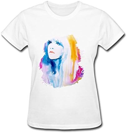 SAMMA Women's Stevie Nicks Design Cotton T Shirt
